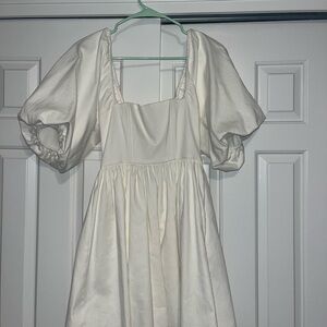 7 For All Mankind White Textured Top